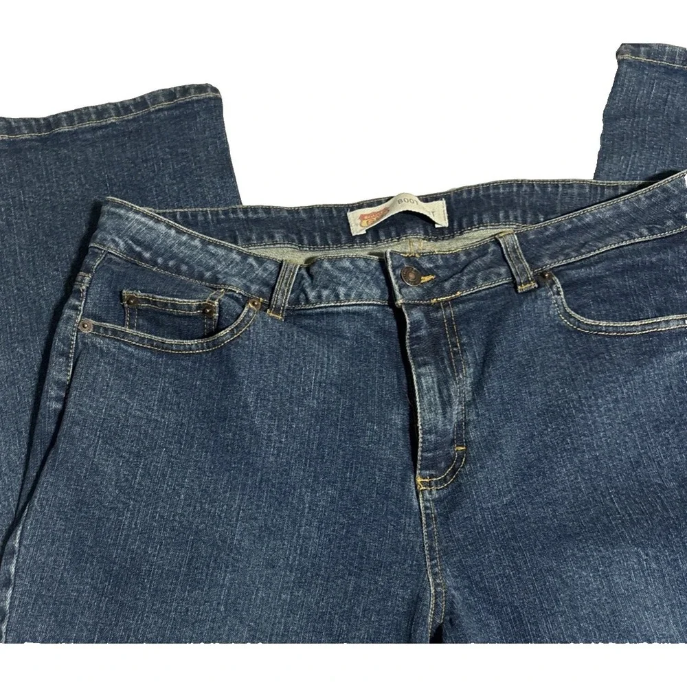 Route 66 Original Women's Size 18A Stretch Dark Blue Denim Jeans‎ Mid Rise